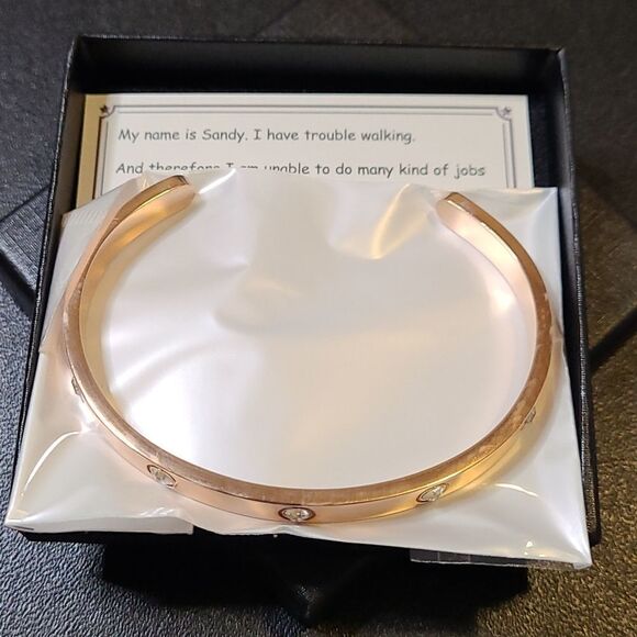 Tony & Sandy Jewelry - Tony & Sandy Rose Gold plated, CZ stone Bracelet NWT